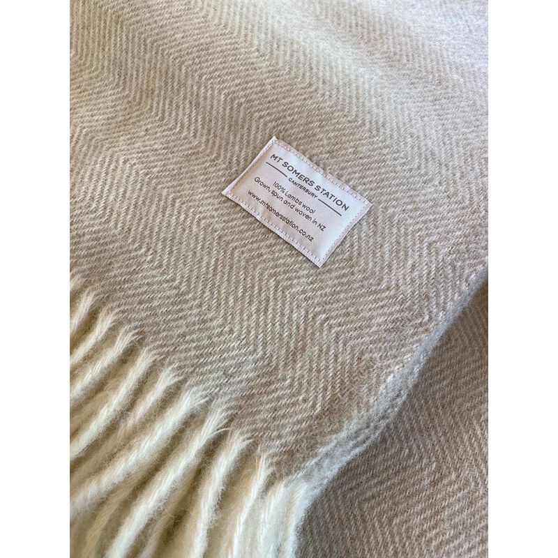 Mt Somers Station Lambs Wool Throw 150x180cm image number 9